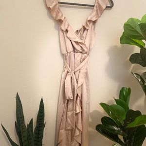 Samantha Ruffle Wrap Dress